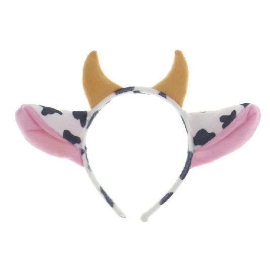Cow Milk Horn Ear Headband